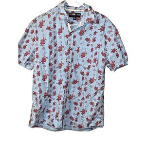 Blink 182 Hawaiian Shirt XL Rare Vintage Button Down Collared Bunny Short Sleeve